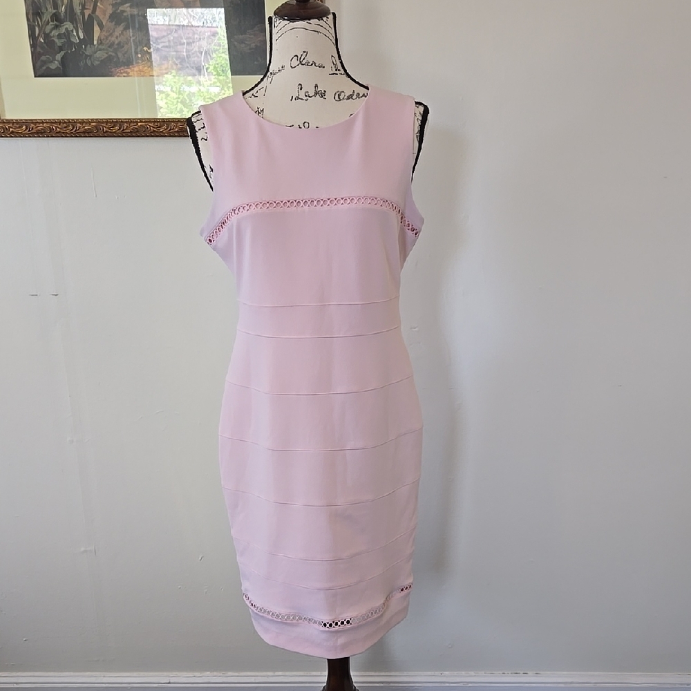 Tommy Hilfiger Pale Pink Sheath Dress
